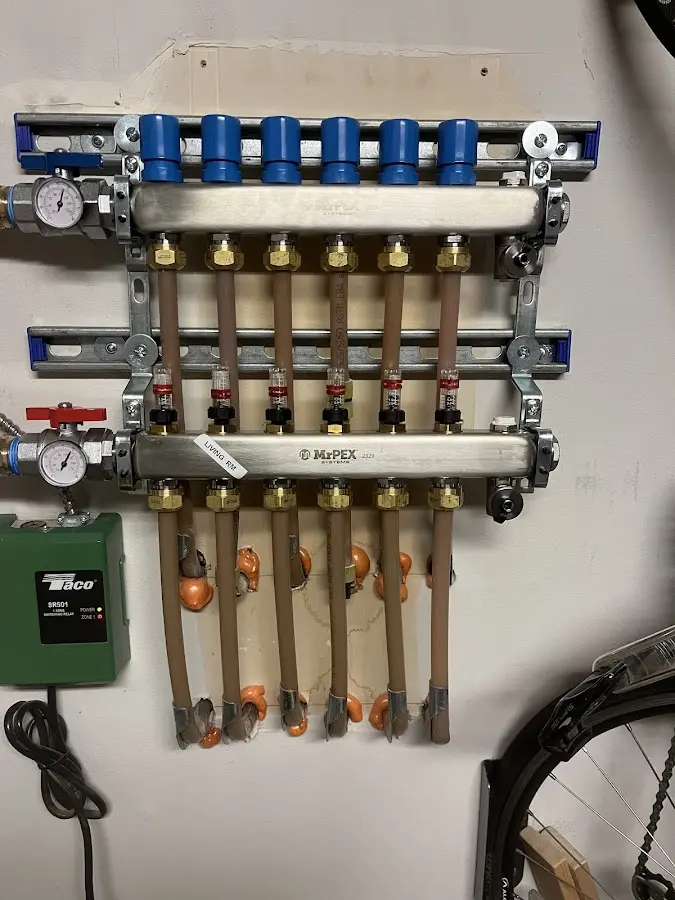 Plumber performing Gas Line Installation at a residential property in Green Tree